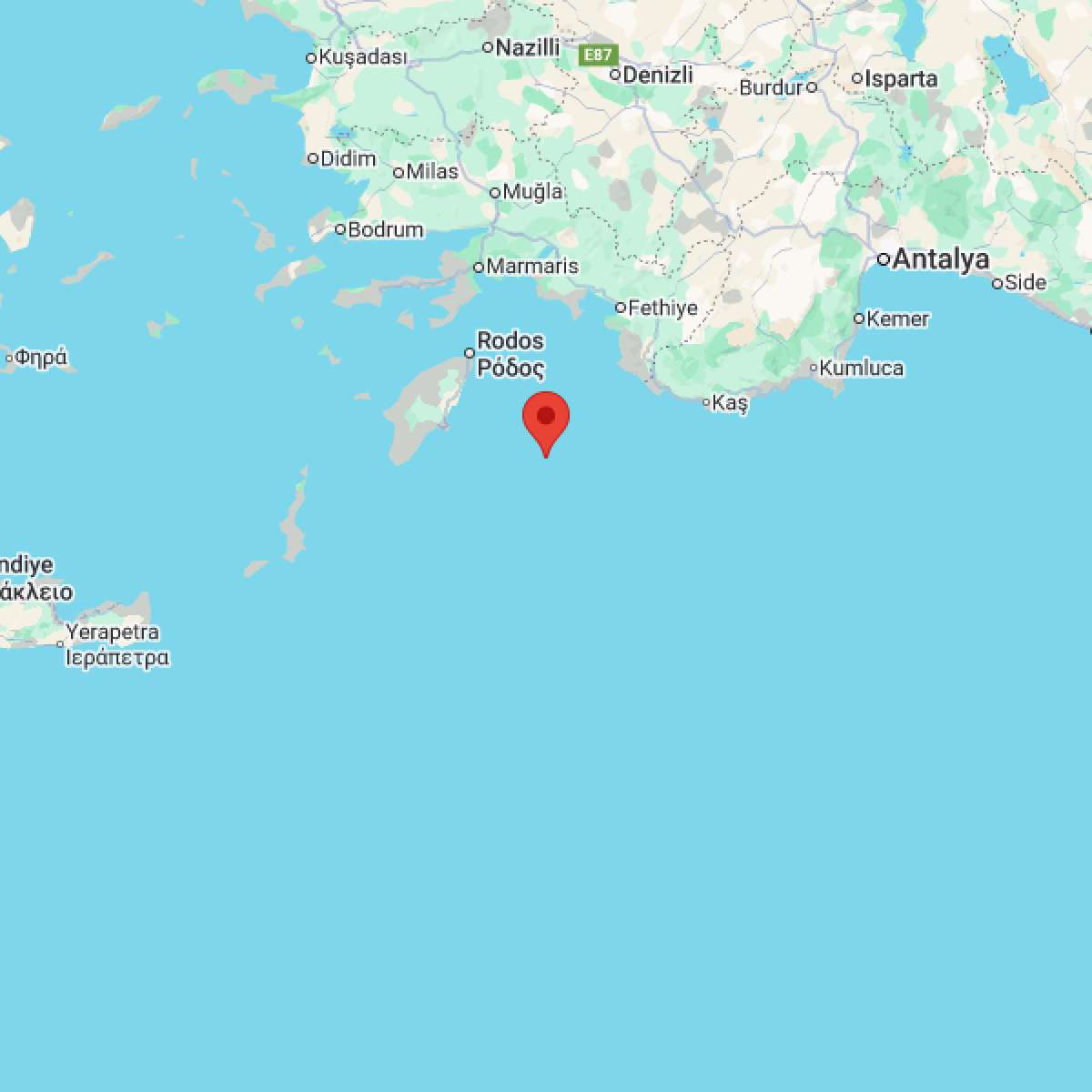 AKDENIZ Bölgesinde Hafif Şiddetli 2.6 Büyüklüğünde Deprem Meydana Geldi