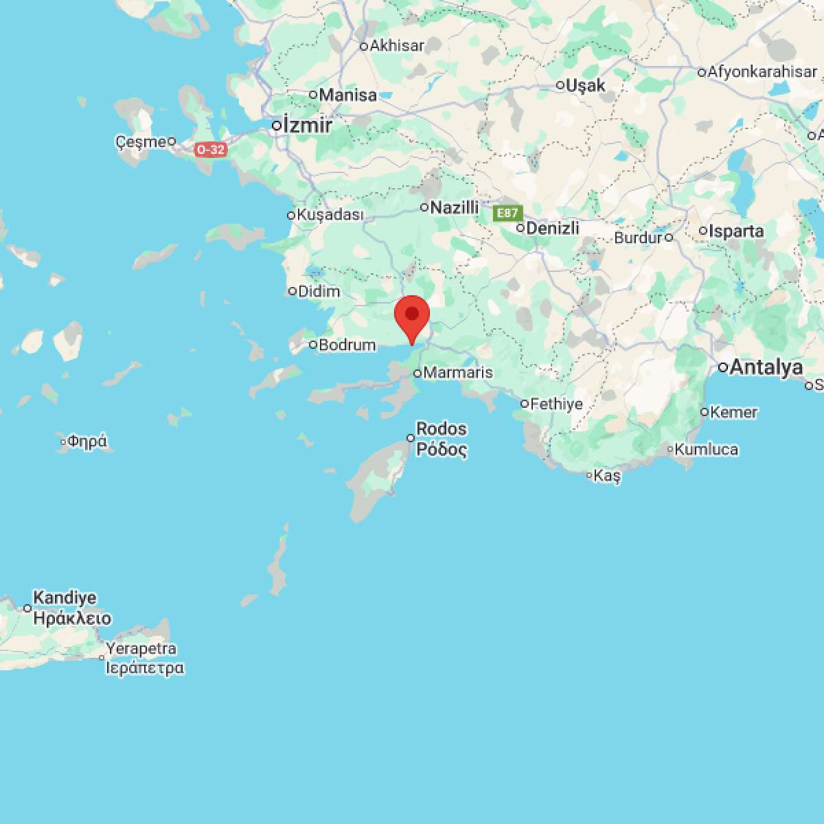 MUGLA Bölgesinde Hafif Şiddetli 2.8 Büyüklüğünde Deprem Meydana Geldi