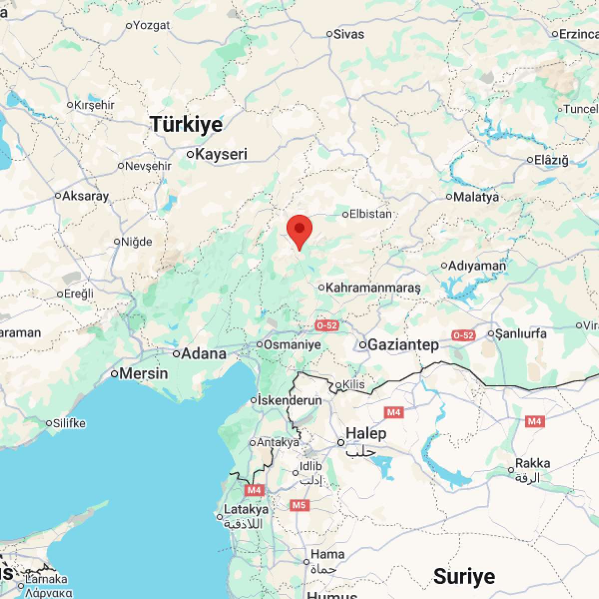 KAHRAMANMARAS Bölgesinde Hafif Şiddetli 2.8 Büyüklüğünde Deprem Meydana Geldi