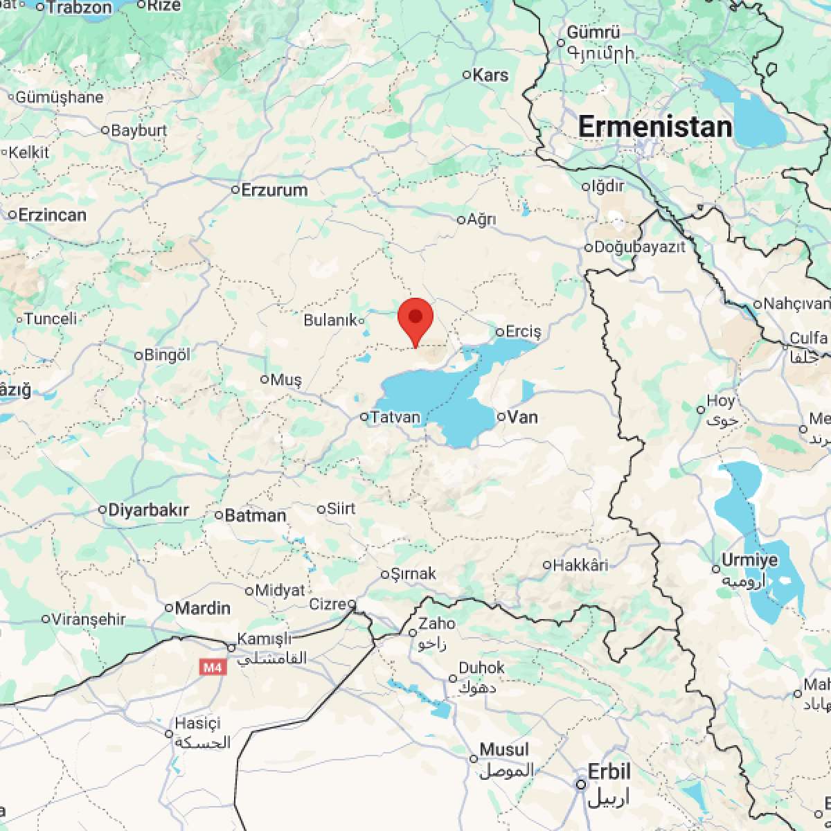 BITLIS Bölgesinde Hafif Şiddetli 2.8 Büyüklüğünde Deprem Meydana Geldi
