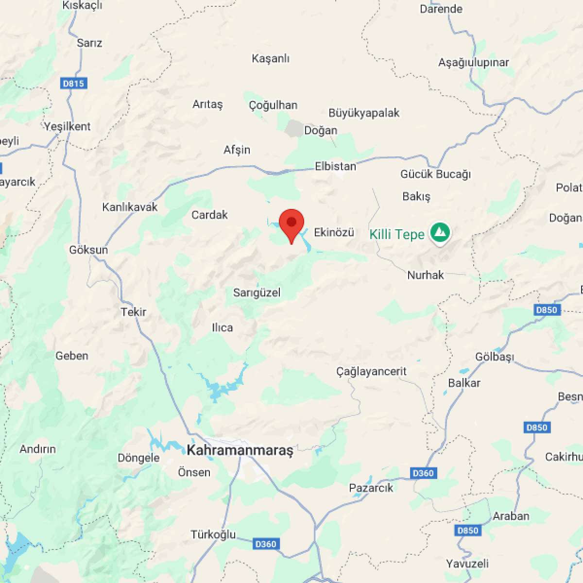 KAHRAMANMARAS Bölgesinde 3.6 Büyüklüğünde Deprem!