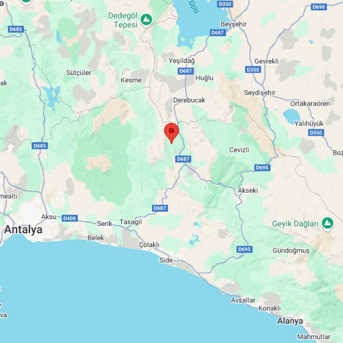 ANTALYA Bölgesinde 3.1 Büyüklüğünde Deprem!