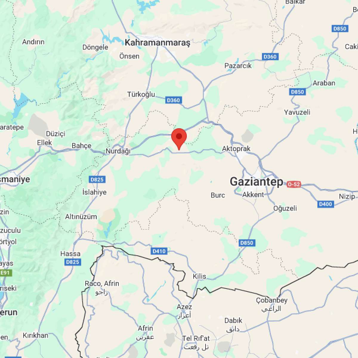 GAZIANTEP Bölgesinde 3.4 Büyüklüğünde Deprem!