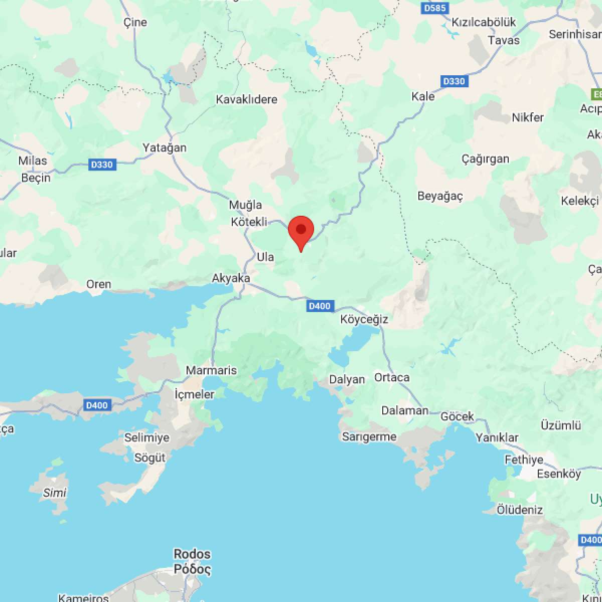 MUGLA Bölgesinde 3.2 Büyüklüğünde Deprem!
