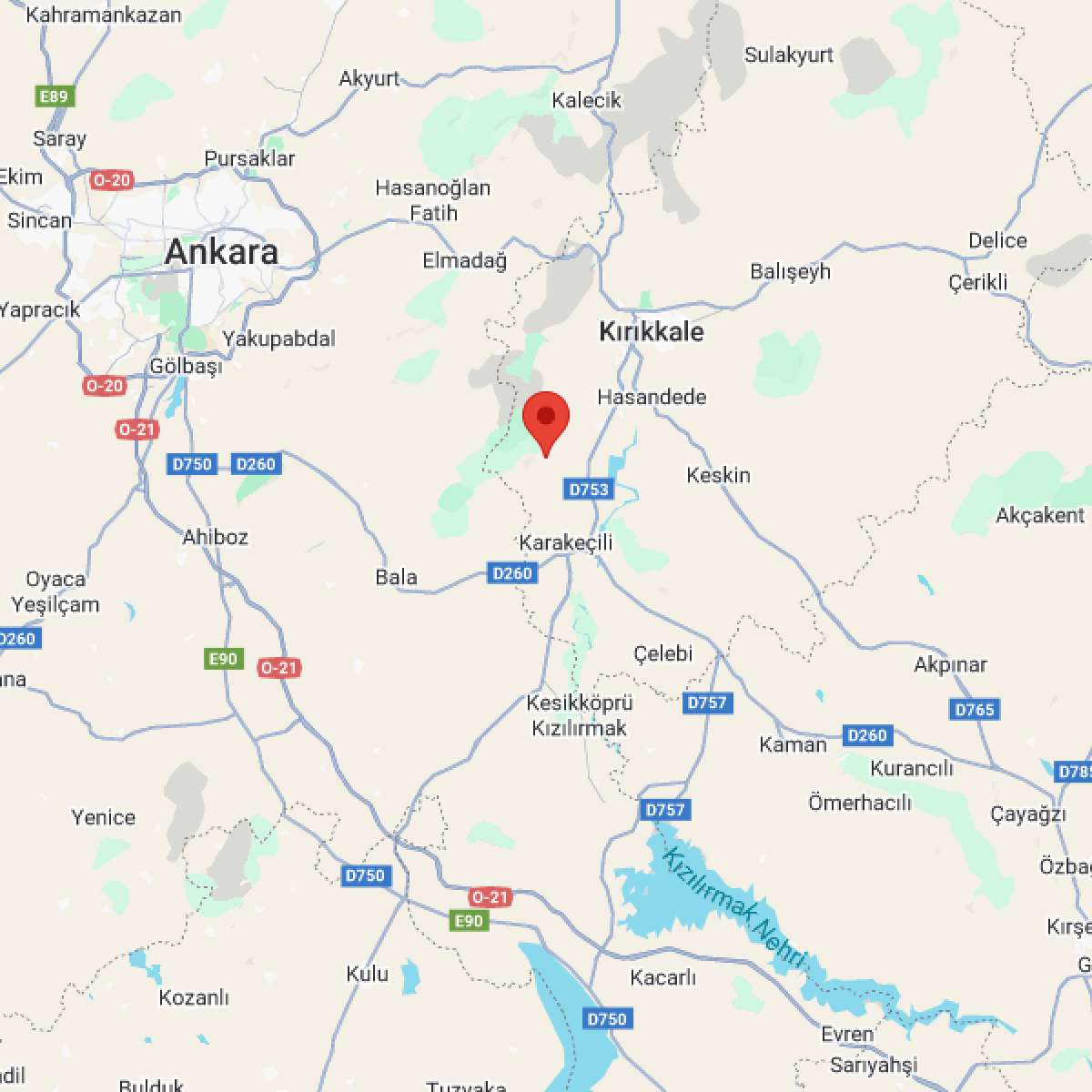 KIRIKKALE Bölgesinde Hafif Şiddetli 2.5 Büyüklüğünde Deprem Meydana Geldi