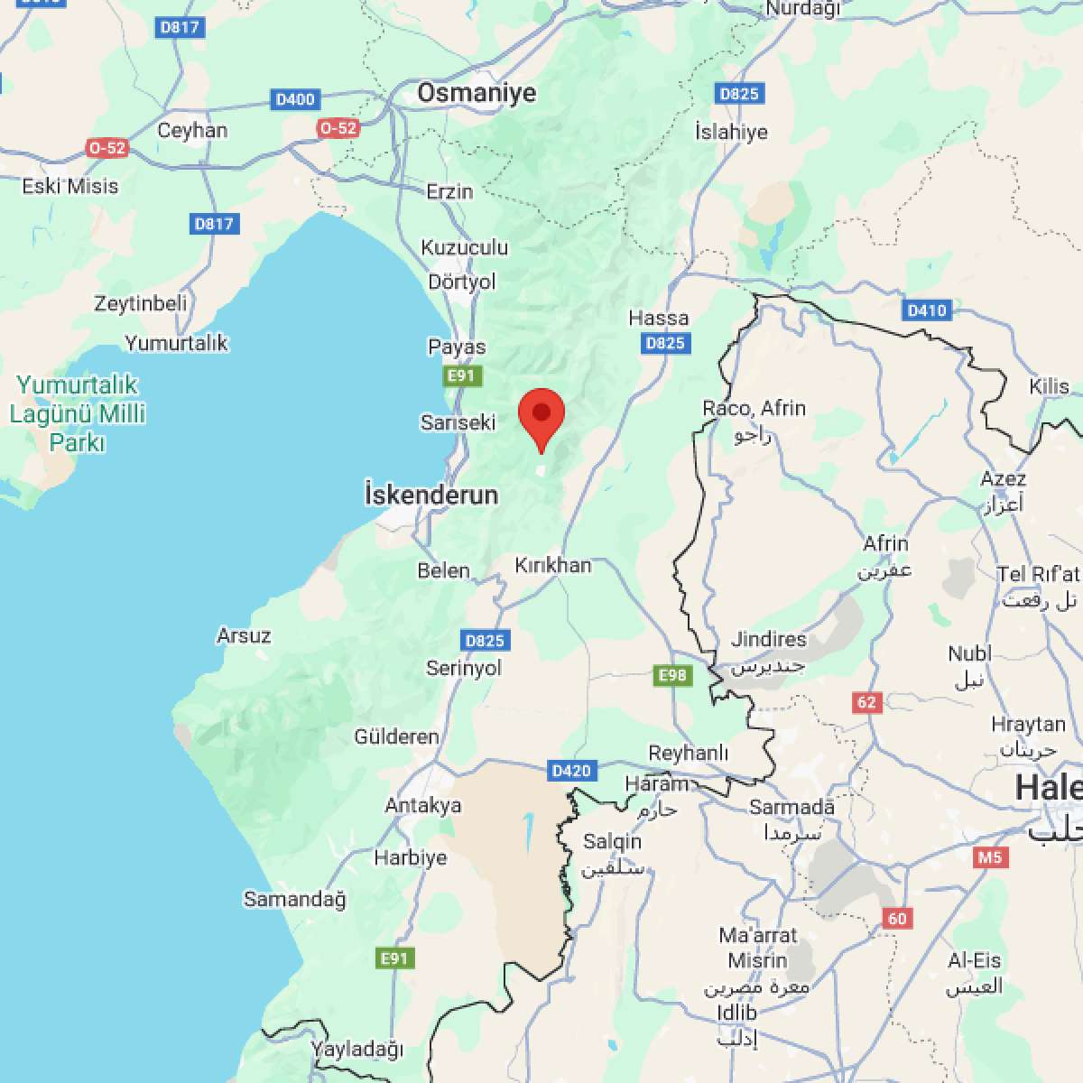 HATAY Bölgesinde 3.2 Büyüklüğünde Deprem!