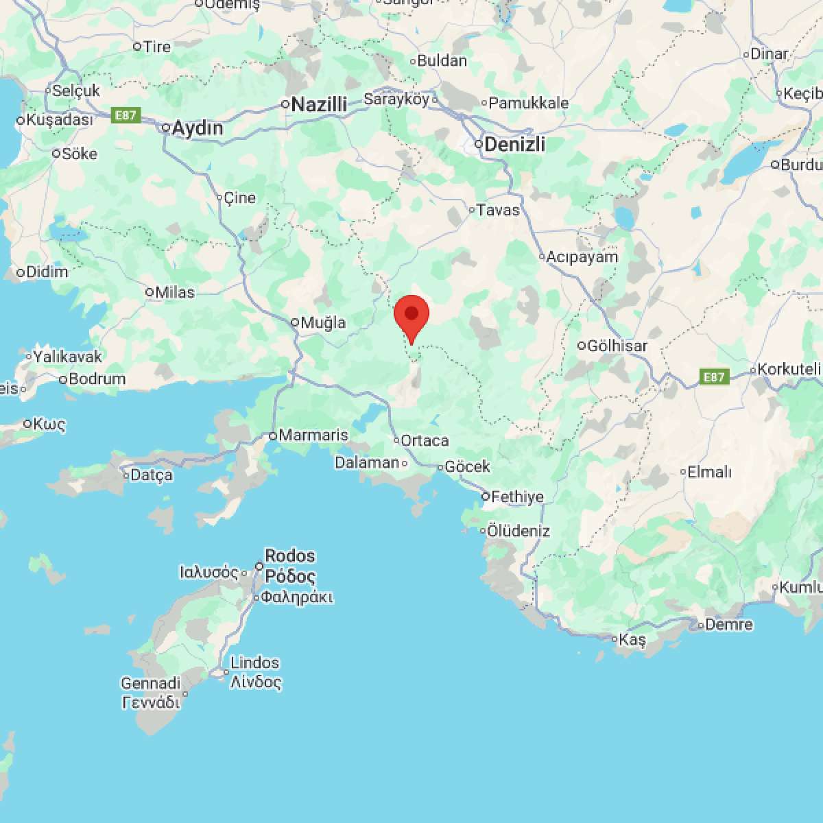 MUGLA Bölgesinde 3.4 Büyüklüğünde Deprem!