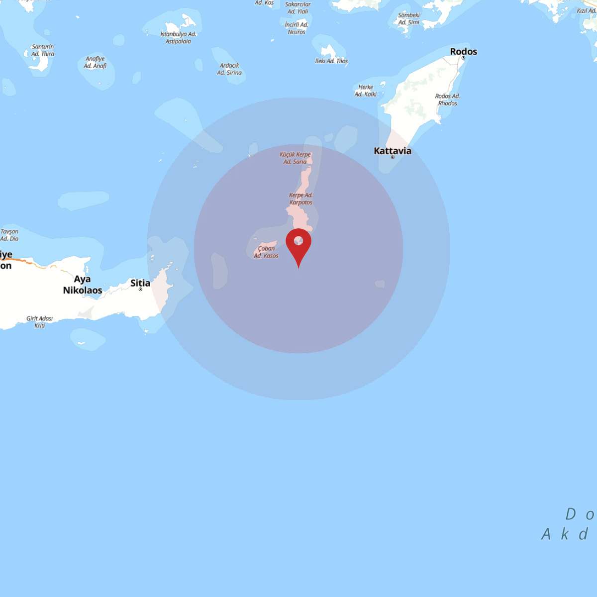 AKDENIZ Bölgesinde Hafif Şiddetli 2.9 Büyüklüğünde Deprem Meydana Geldi