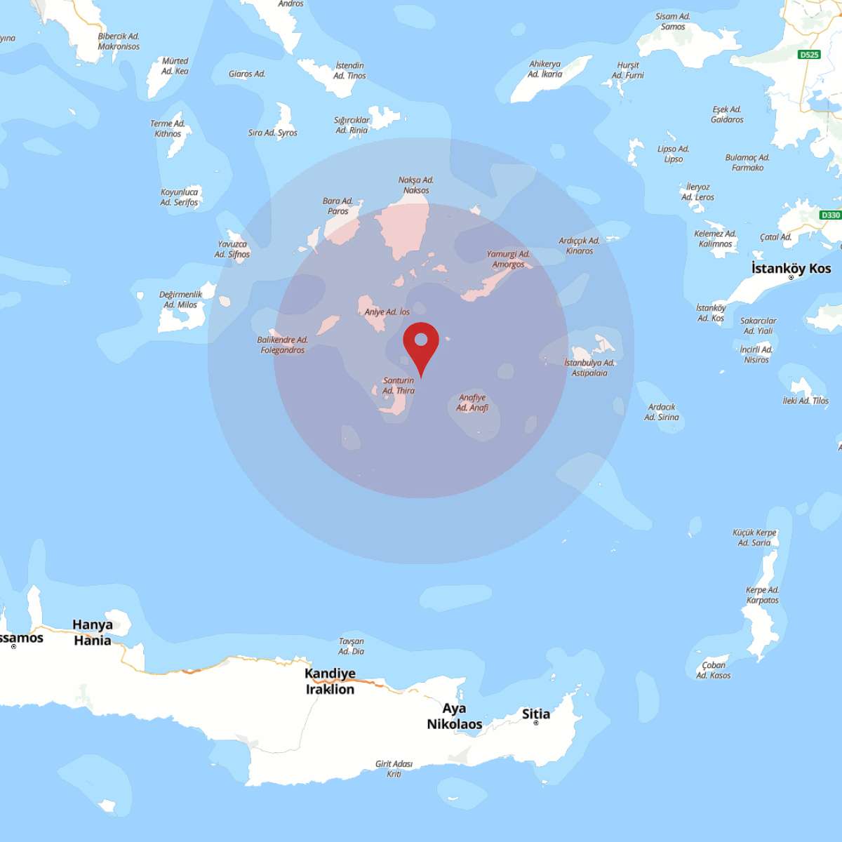 EGE DENIZI Bölgesinde 3.6 Büyüklüğünde Deprem!