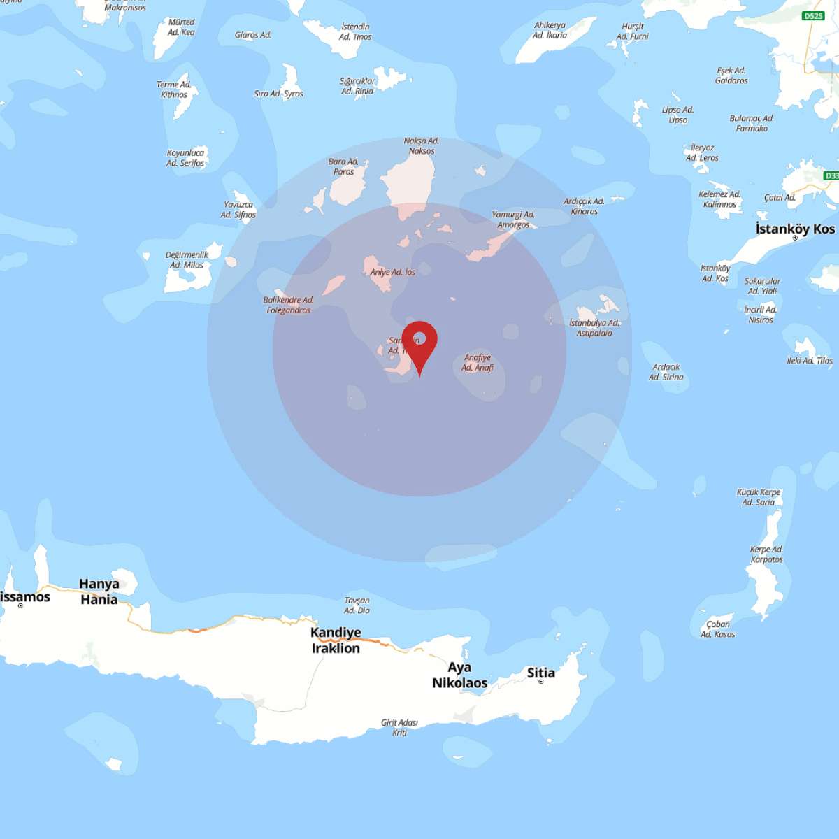 EGE DENIZI Bölgesinde 3.2 Büyüklüğünde Deprem!