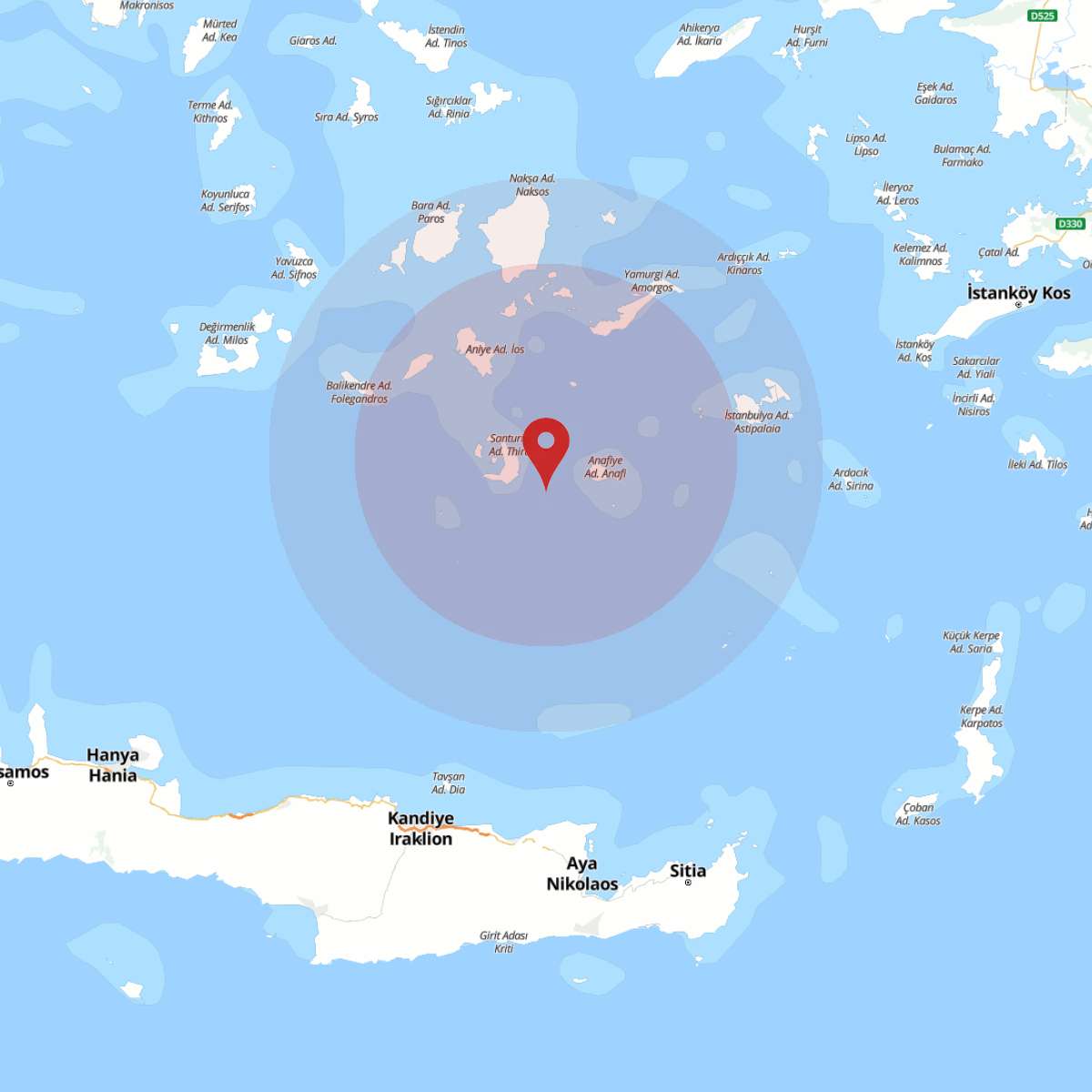 EGE DENIZI Bölgesinde 3.6 Büyüklüğünde Deprem!