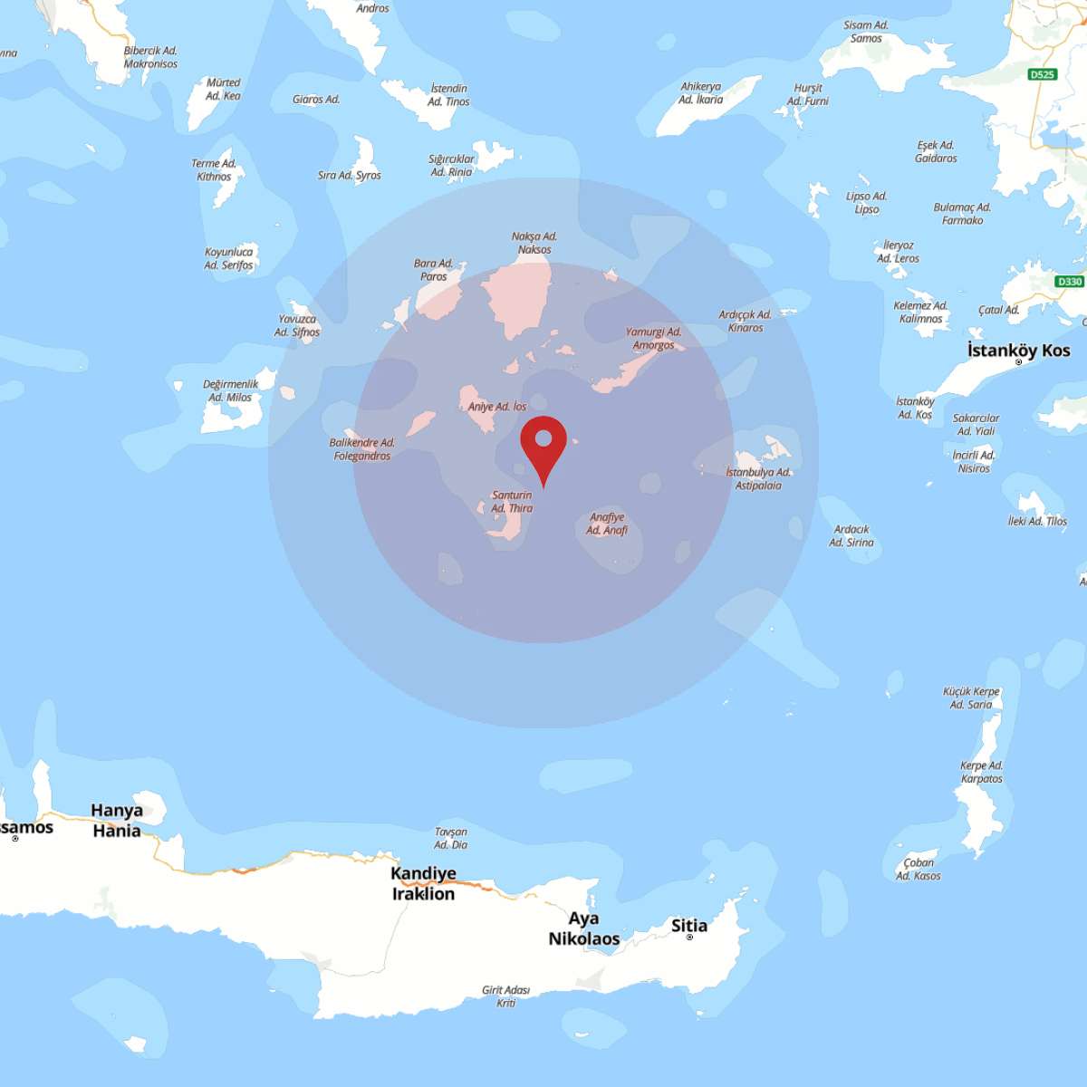 EGE DENIZI Bölgesinde 3.9 Büyüklüğünde Deprem!