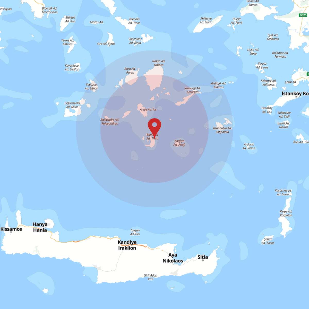 EGE DENIZI Bölgesinde 3.4 Büyüklüğünde Deprem!