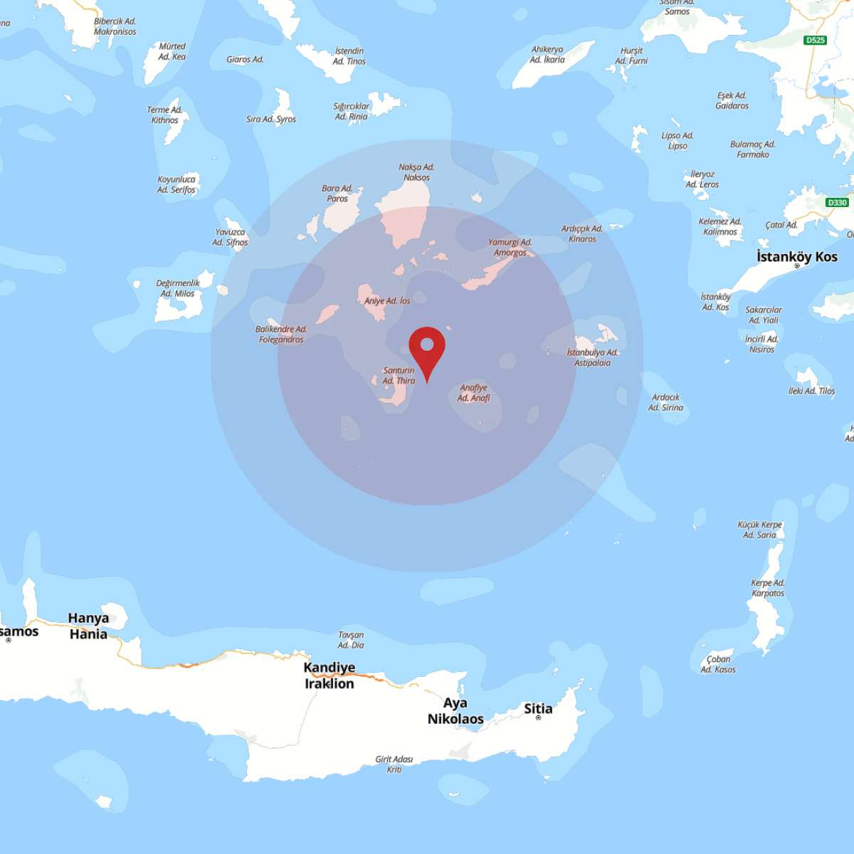 EGE DENIZI Bölgesinde 3.7 Büyüklüğünde Deprem!