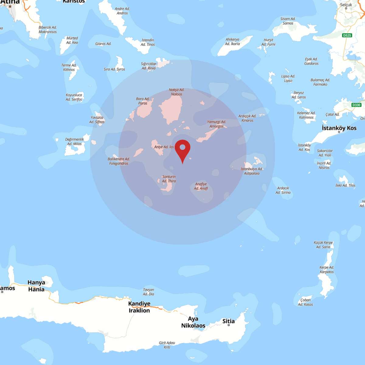 EGE DENIZI Bölgesinde 3.1 Büyüklüğünde Deprem!