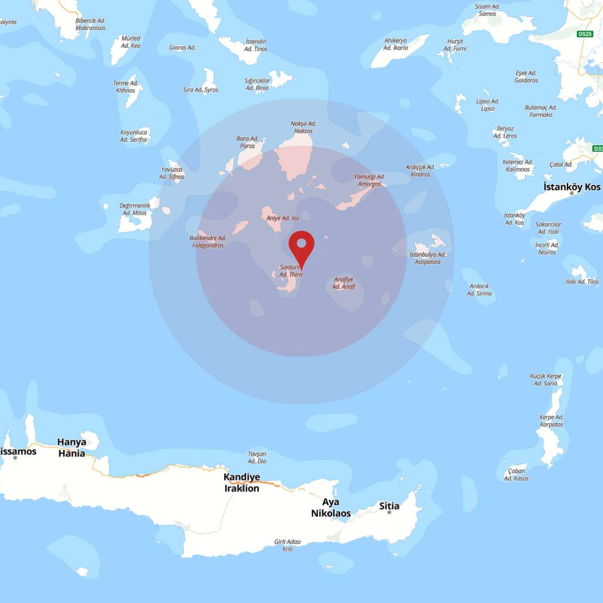 EGE DENIZI Bölgesinde 3.7 Büyüklüğünde Deprem!