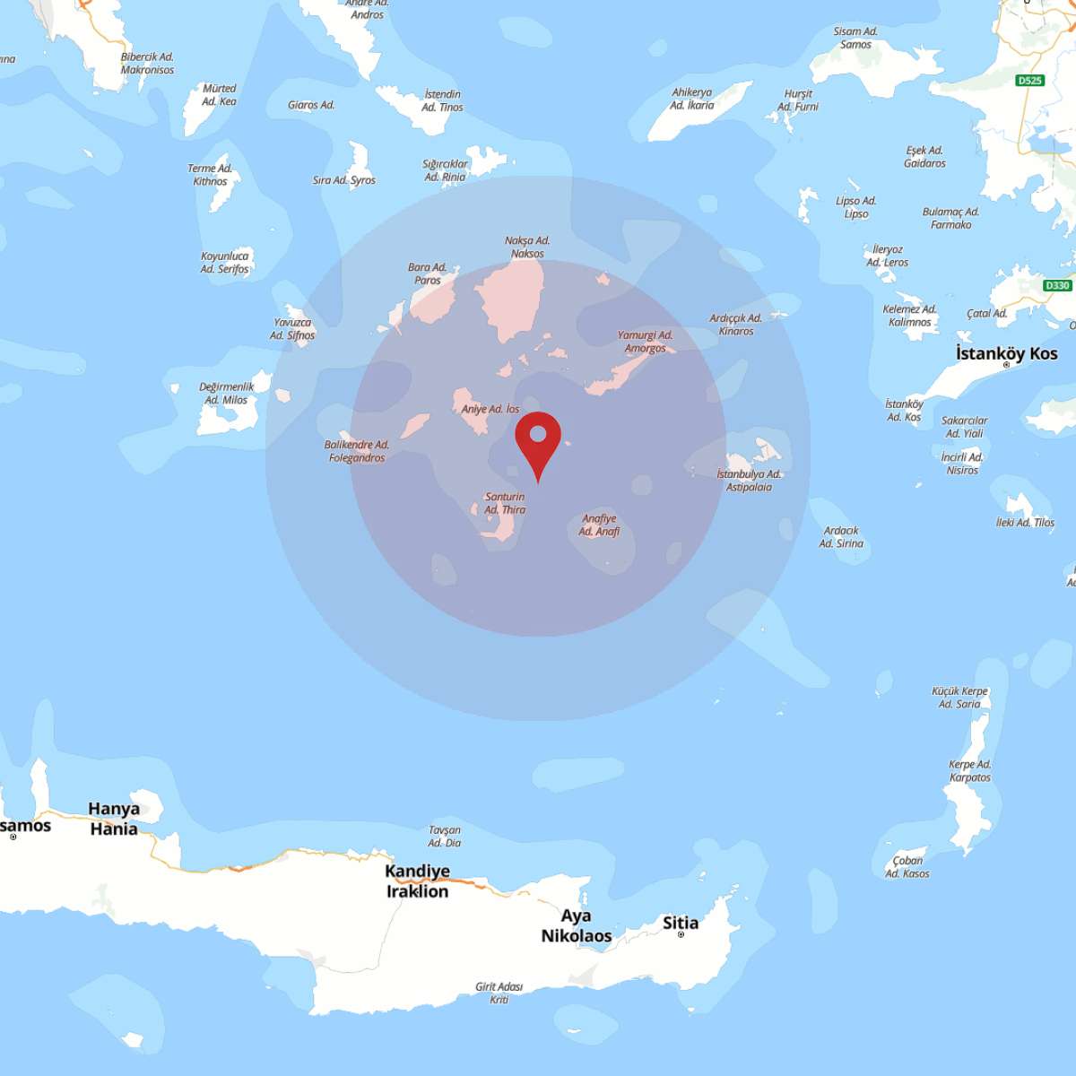 EGE DENIZI Bölgesinde 3.4 Büyüklüğünde Deprem!