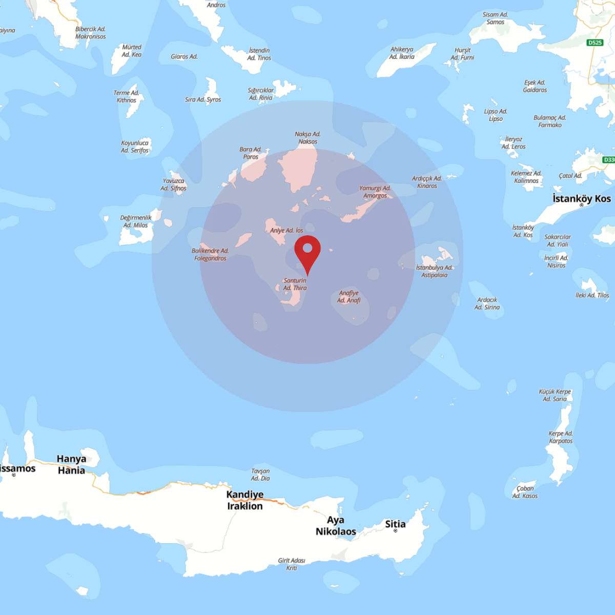 EGE DENIZI Bölgesinde 3.5 Büyüklüğünde Deprem!
