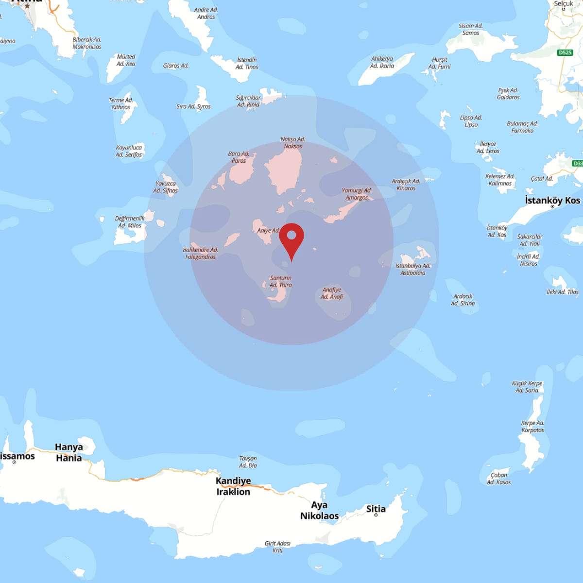 EGE DENIZI Bölgesinde 3.8 Büyüklüğünde Deprem!