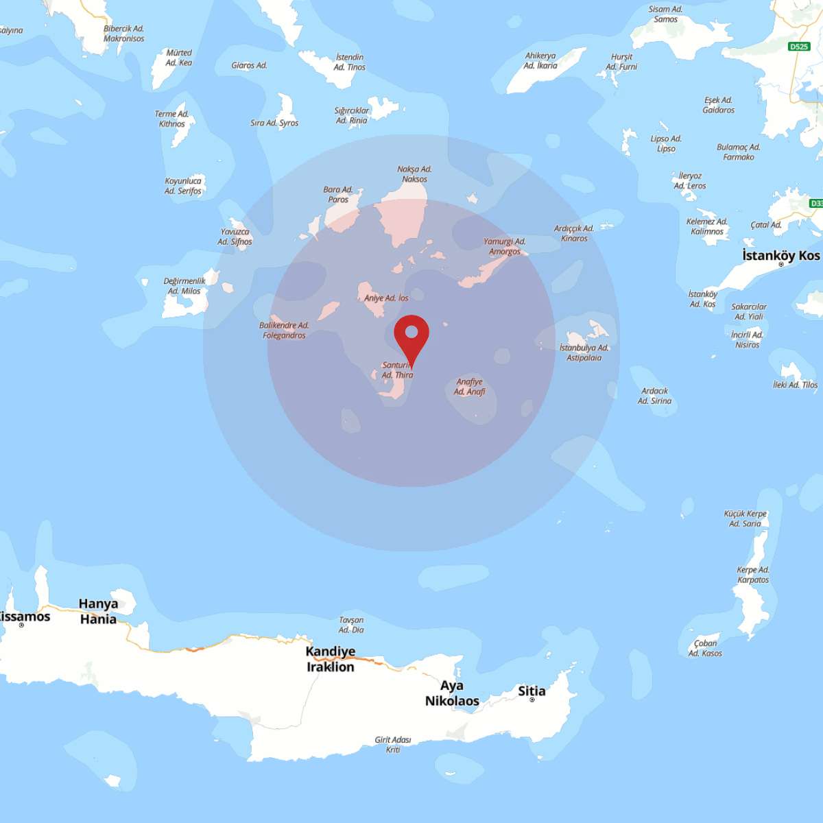 EGE DENIZI Bölgesinde 3.5 Büyüklüğünde Deprem!