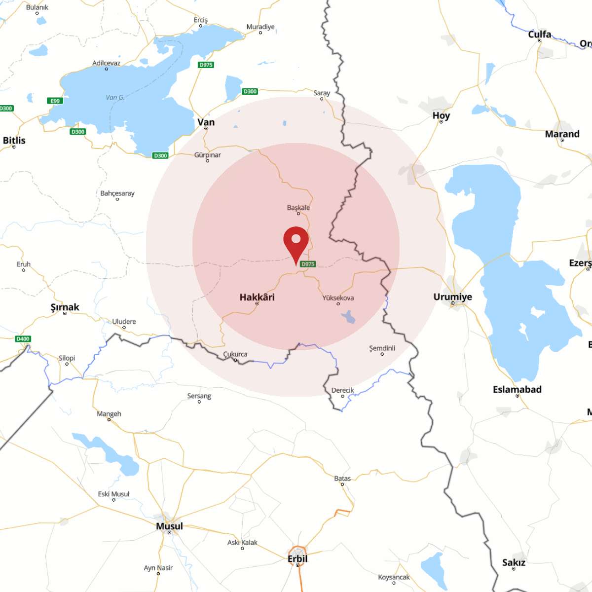 VAN Bölgesinde Hafif Şiddetli 2.7 Büyüklüğünde Deprem Meydana Geldi