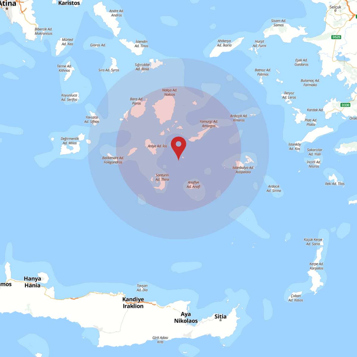EGE DENIZI Bölgesinde 4.2 Büyüklüğünde Deprem Yaşandı!