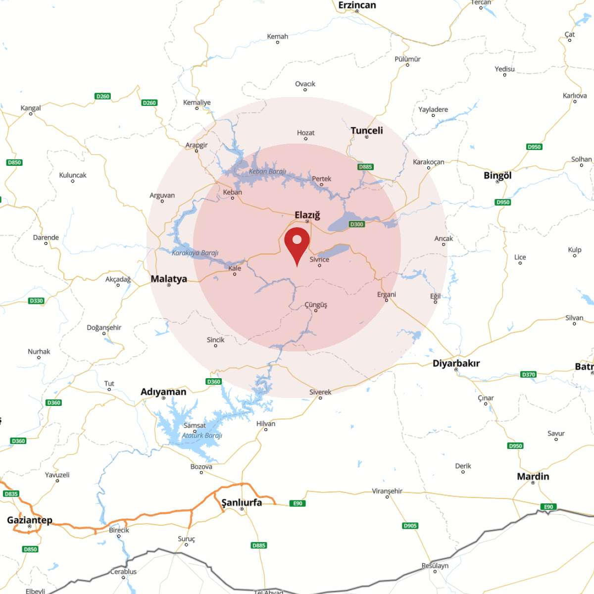 ELAZIG Bölgesinde 3.9 Büyüklüğünde Deprem!