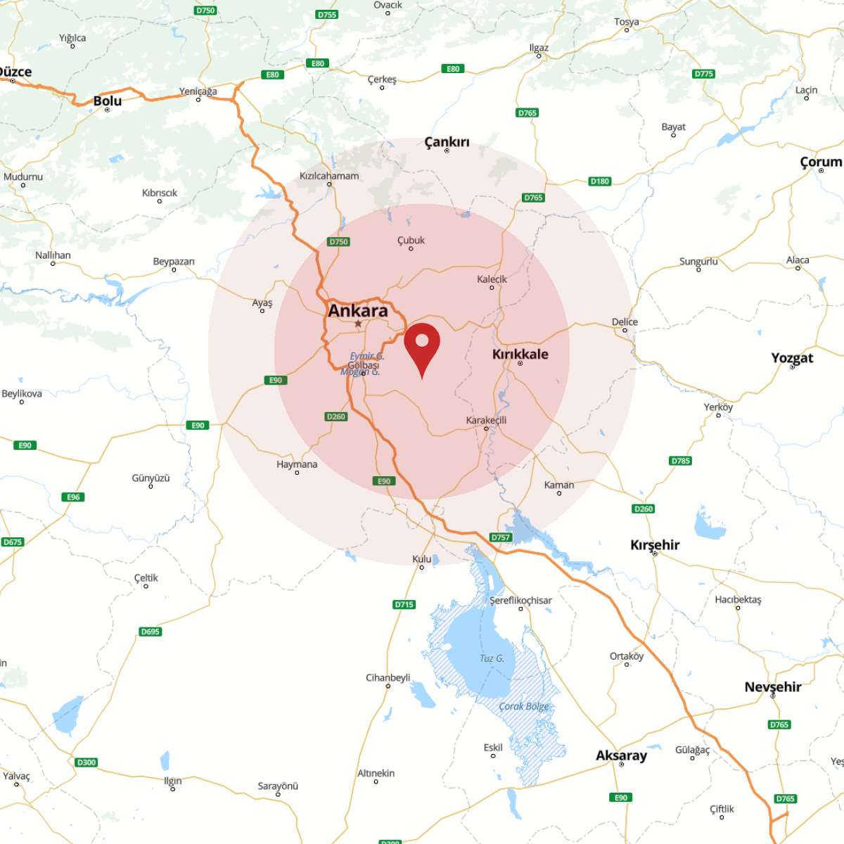 ANKARA Bölgesinde 3 Büyüklüğünde Deprem!