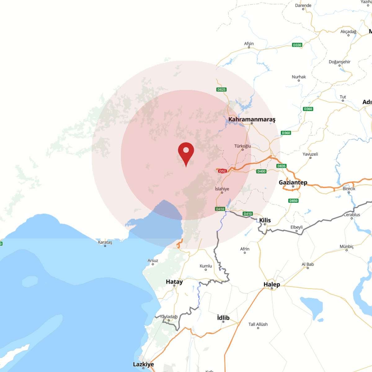 OSMANIYE Bölgesinde 3.2 Büyüklüğünde Deprem!