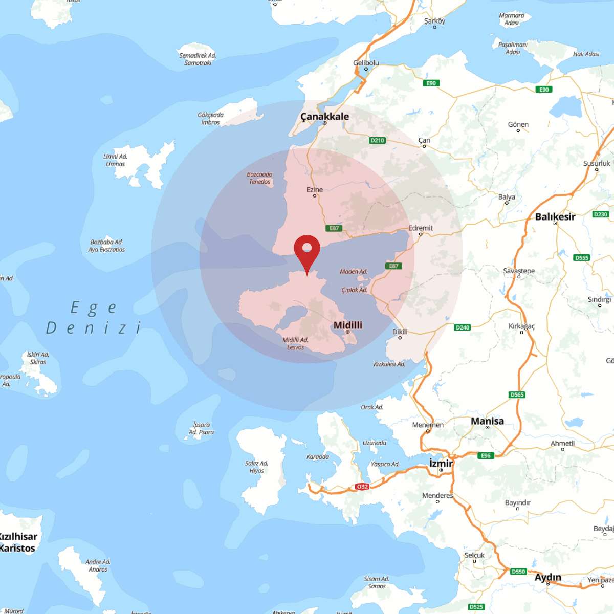 EGE DENIZI Bölgesinde 3.2 Büyüklüğünde Deprem!