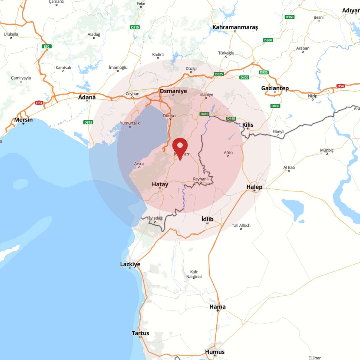 HATAY Bölgesinde 3.2 Büyüklüğünde Deprem!