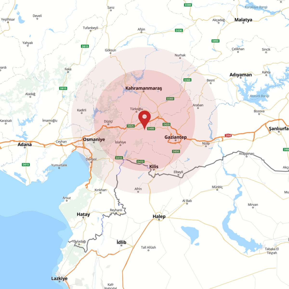 GAZIANTEP Bölgesinde 3.5 Büyüklüğünde Deprem!