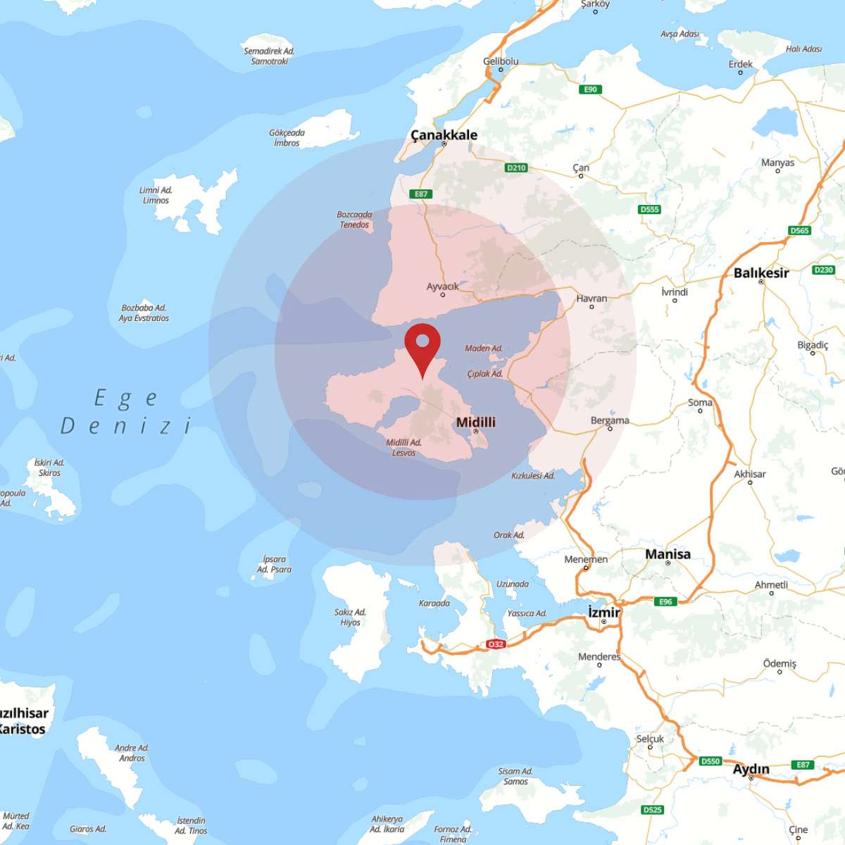 EGE DENIZI Bölgesinde 3.2 Büyüklüğünde Deprem!