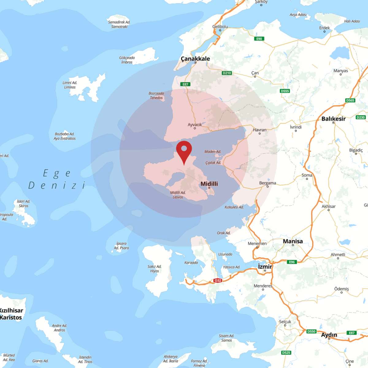EGE DENIZI Bölgesinde 3.3 Büyüklüğünde Deprem!