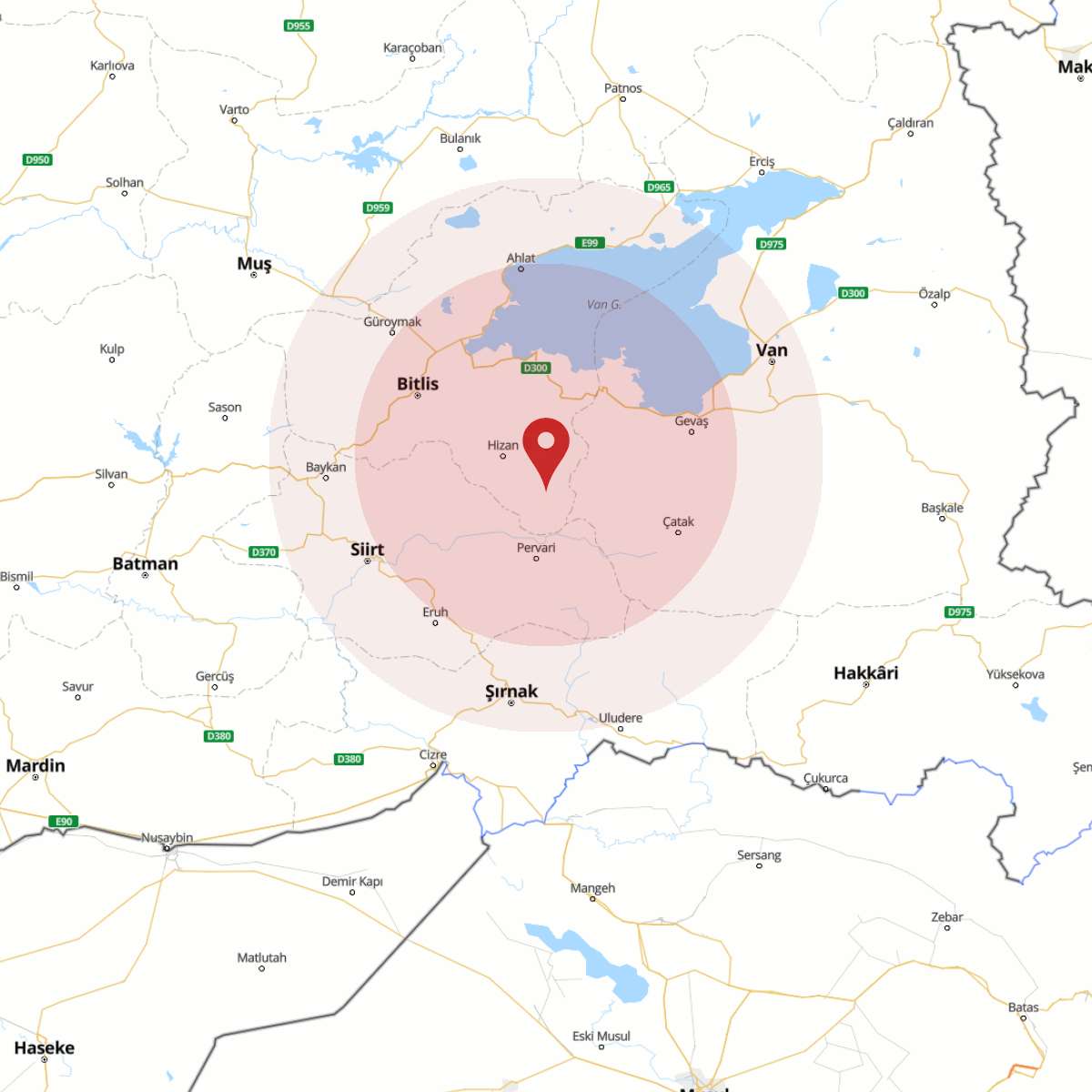 BITLIS Bölgesinde Hafif Şiddetli 2.6 Büyüklüğünde Deprem Meydana Geldi