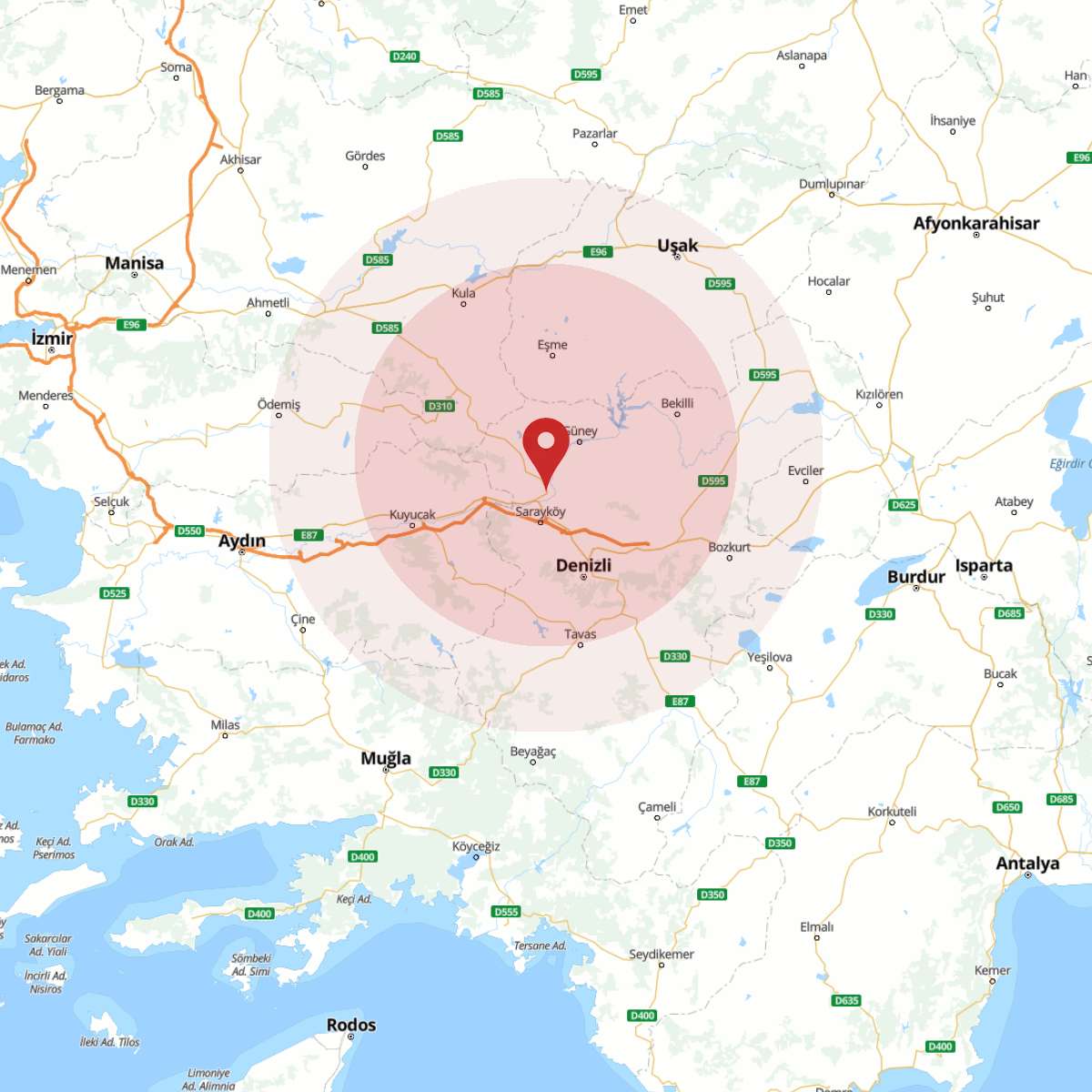 DENIZLI Bölgesinde 3.1 Büyüklüğünde Deprem!