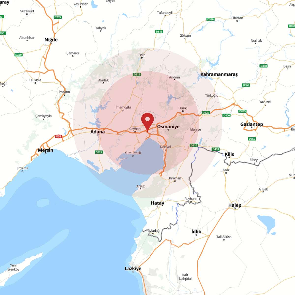 ADANA Bölgesinde 3.3 Büyüklüğünde Deprem!