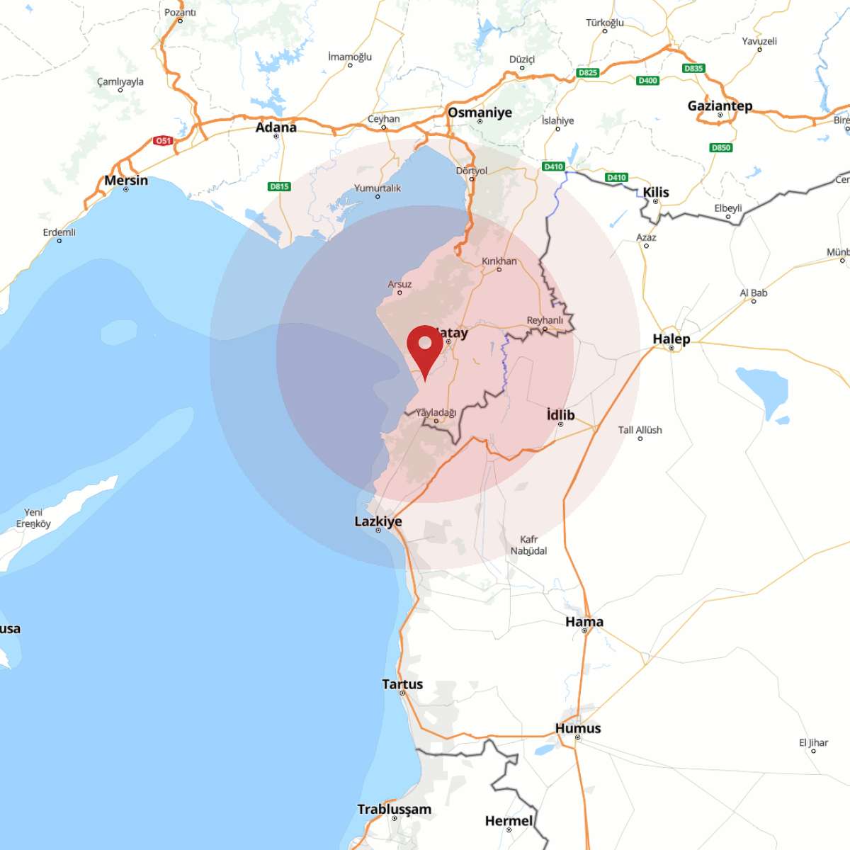 HATAY Bölgesinde 3.1 Büyüklüğünde Deprem!