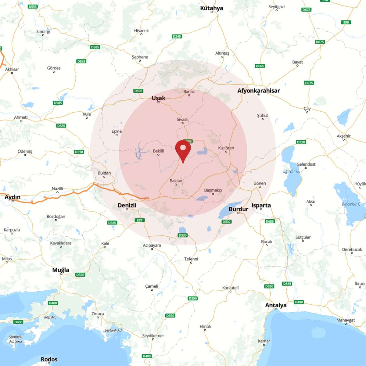 DENIZLI Bölgesinde 3 Büyüklüğünde Deprem!