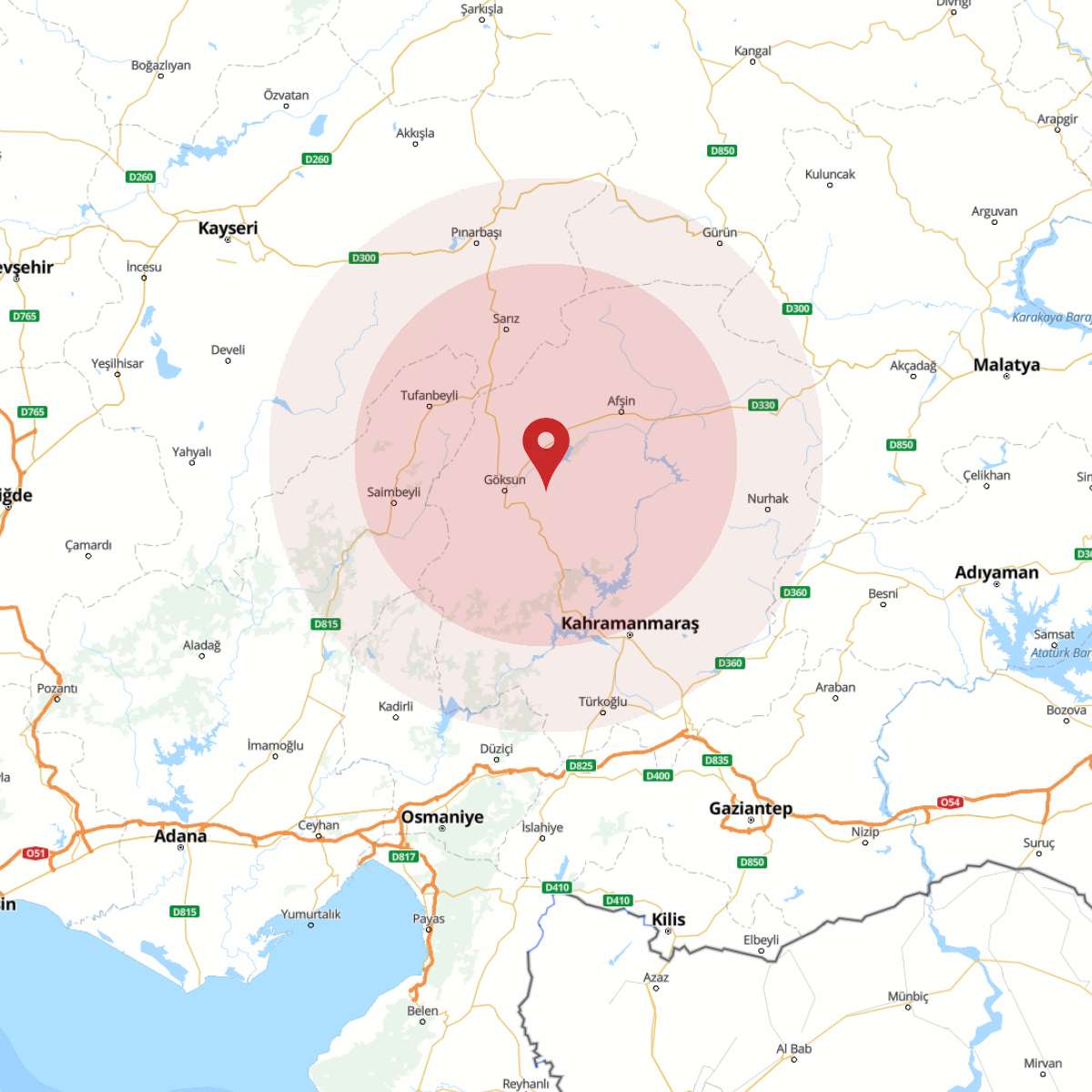 KAHRAMANMARAS Bölgesinde 3.7 Büyüklüğünde Deprem!