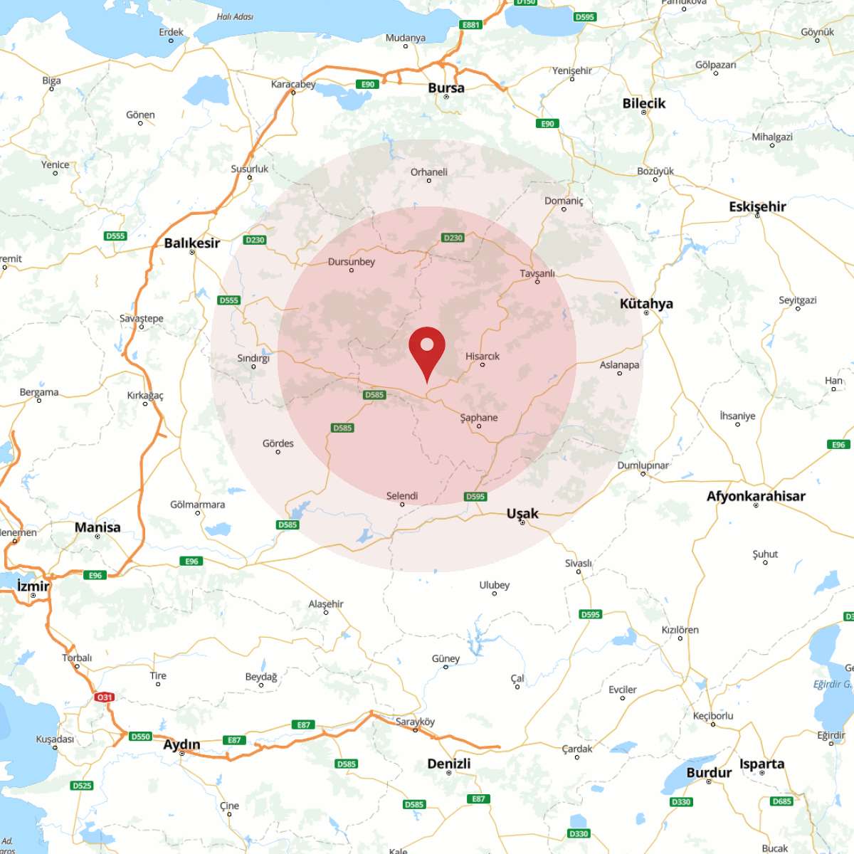 KUTAHYA Bölgesinde 4.6 Büyüklüğünde Deprem Yaşandı!