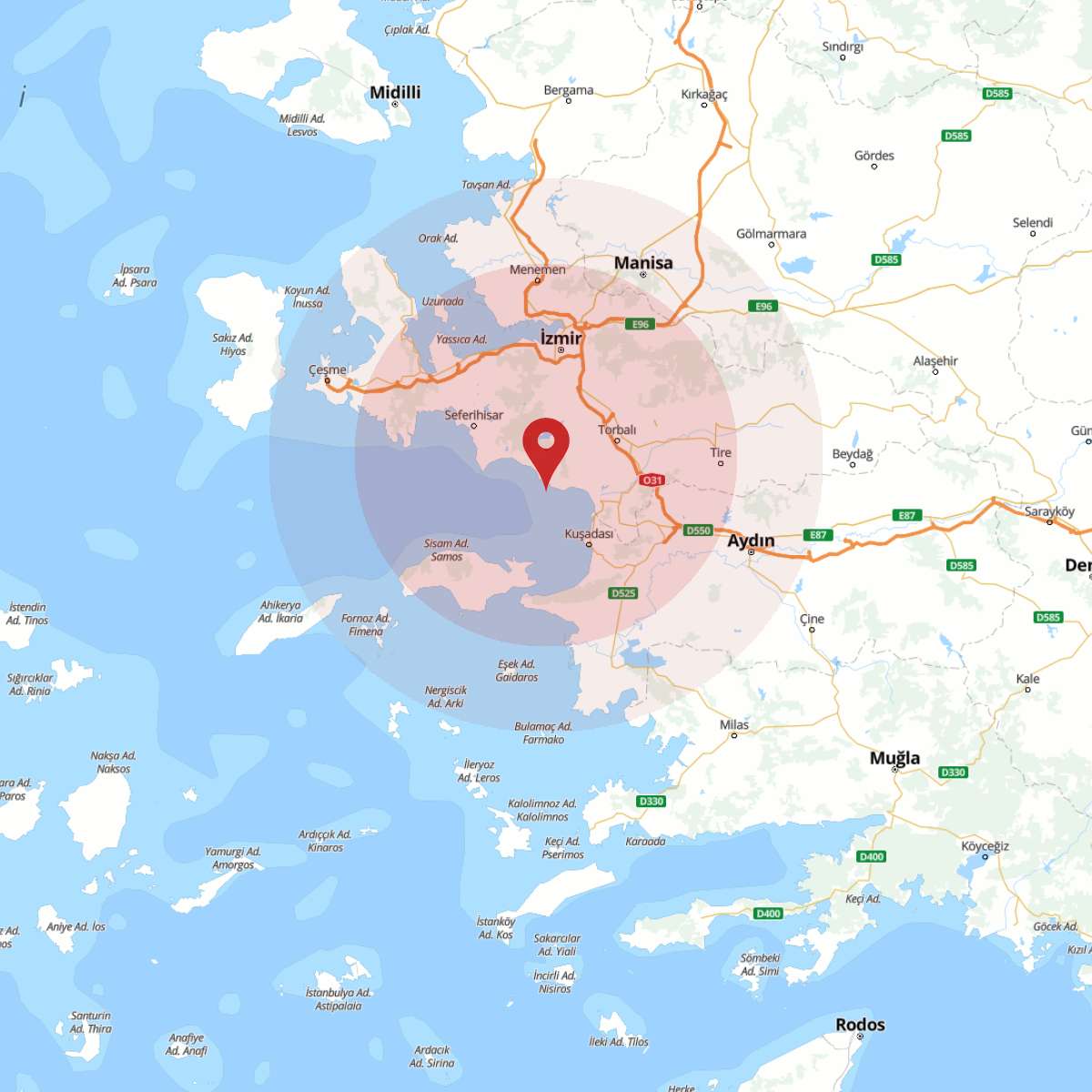 IZMIR Bölgesinde 3.3 Büyüklüğünde Deprem!