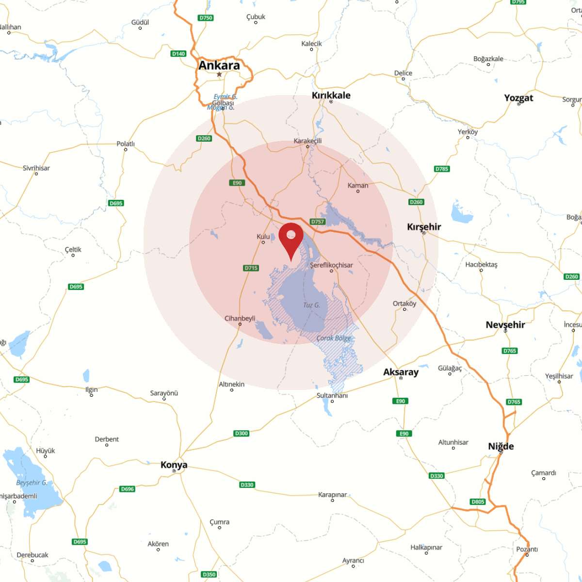 KONYA Bölgesinde Şiddetli 5.2 Büyüklüğünde Deprem!