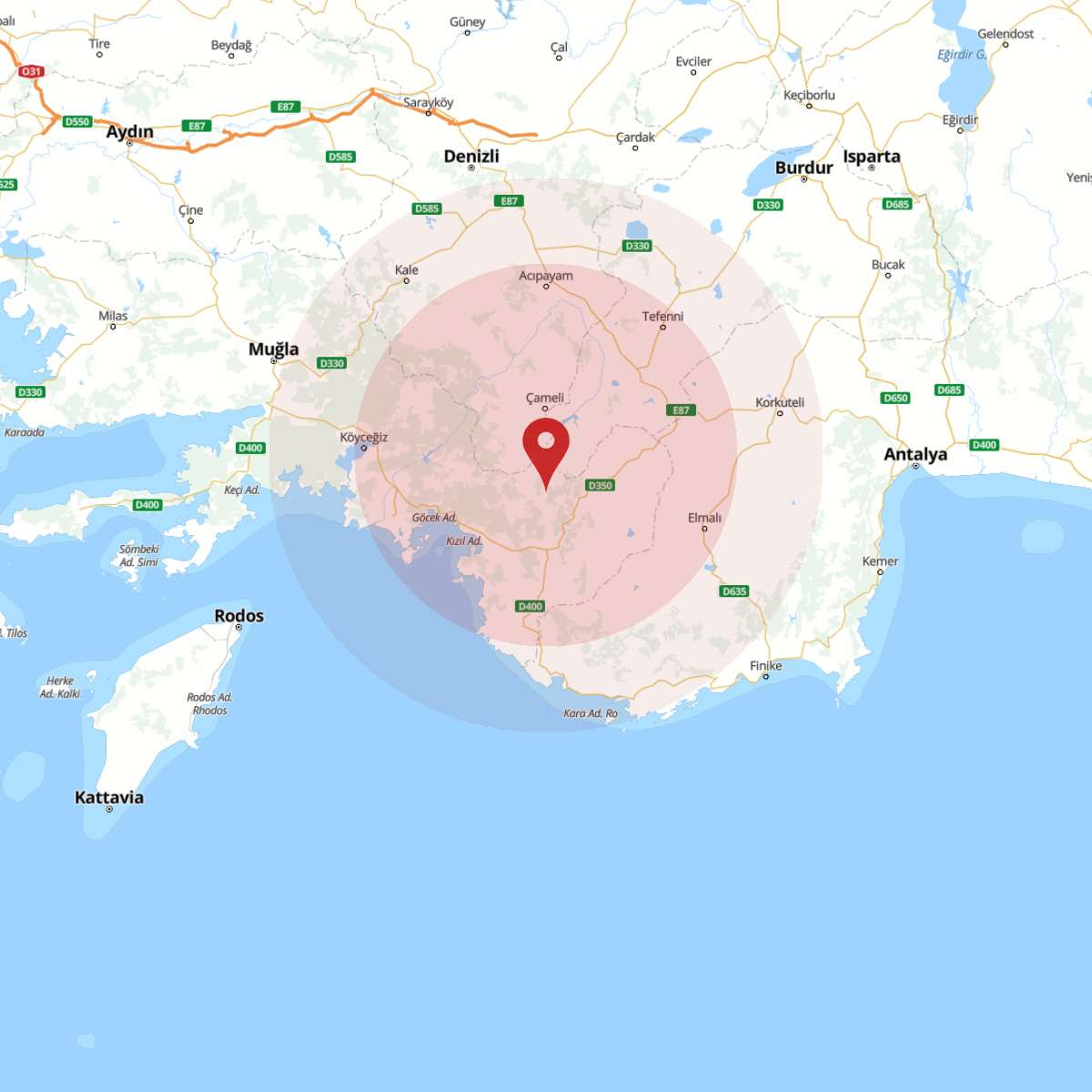 DENIZLI Bölgesinde 3.1 Büyüklüğünde Deprem!