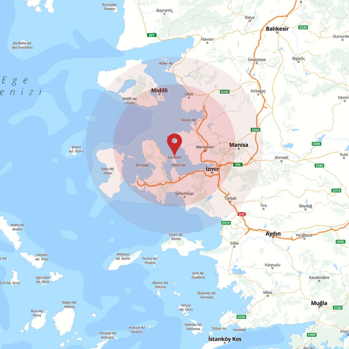 IZMIR Bölgesinde 3.6 Büyüklüğünde Deprem!