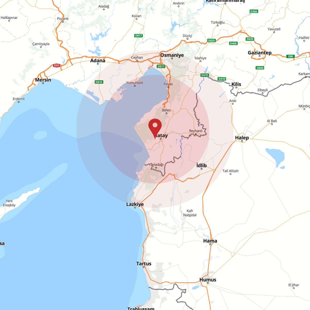 HATAY Bölgesinde 3.2 Büyüklüğünde Deprem!