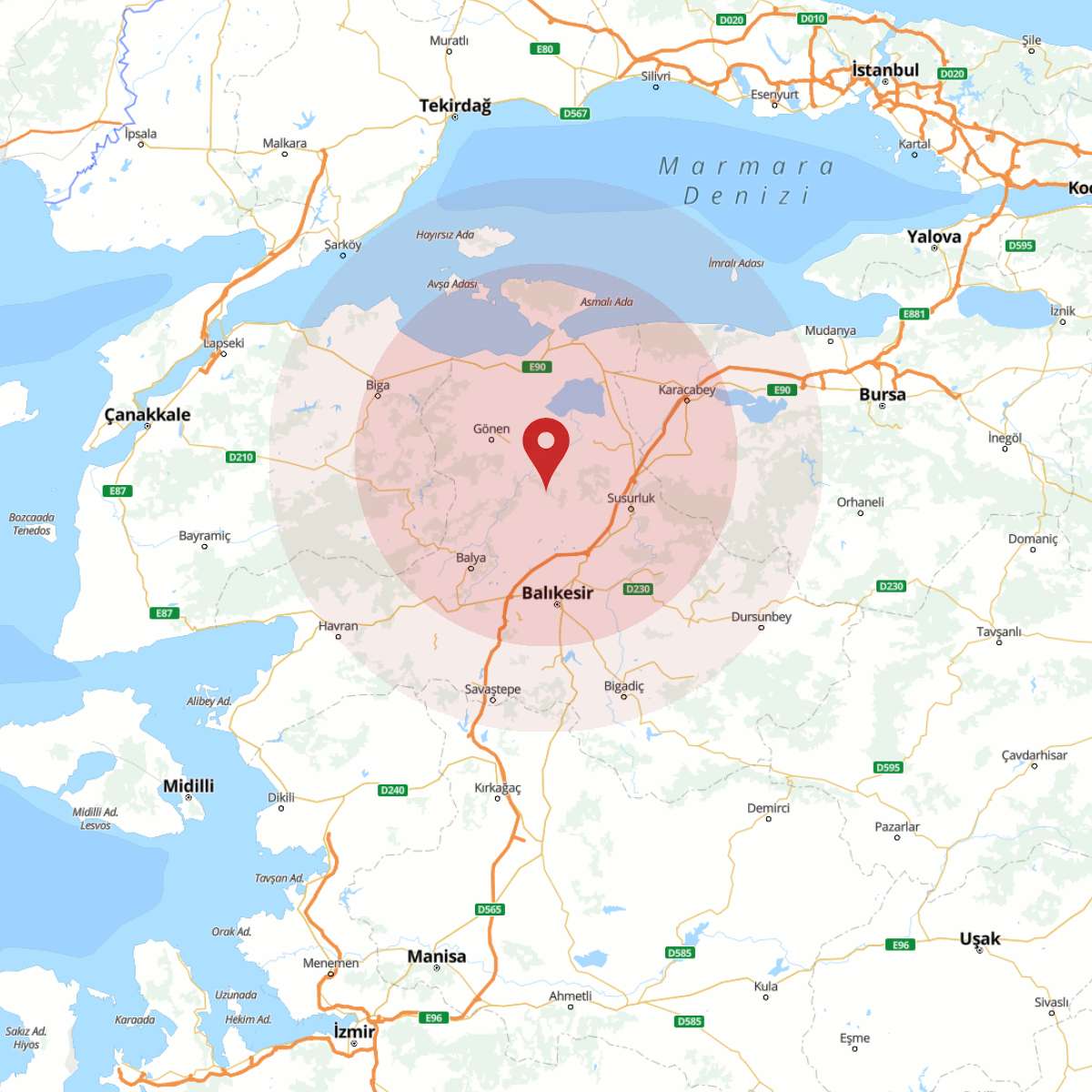 BALIKESIR Bölgesinde 3.1 Büyüklüğünde Deprem!