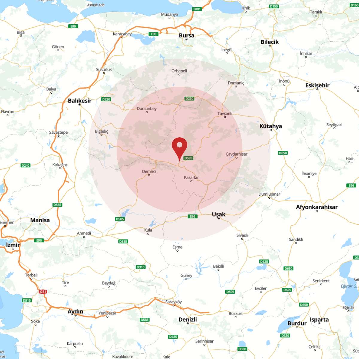 KUTAHYA Bölgesinde 3.4 Büyüklüğünde Deprem!