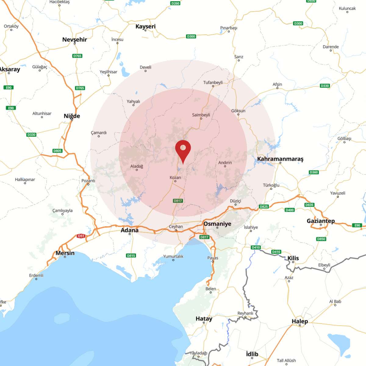 ADANA Bölgesinde 3.5 Büyüklüğünde Deprem!