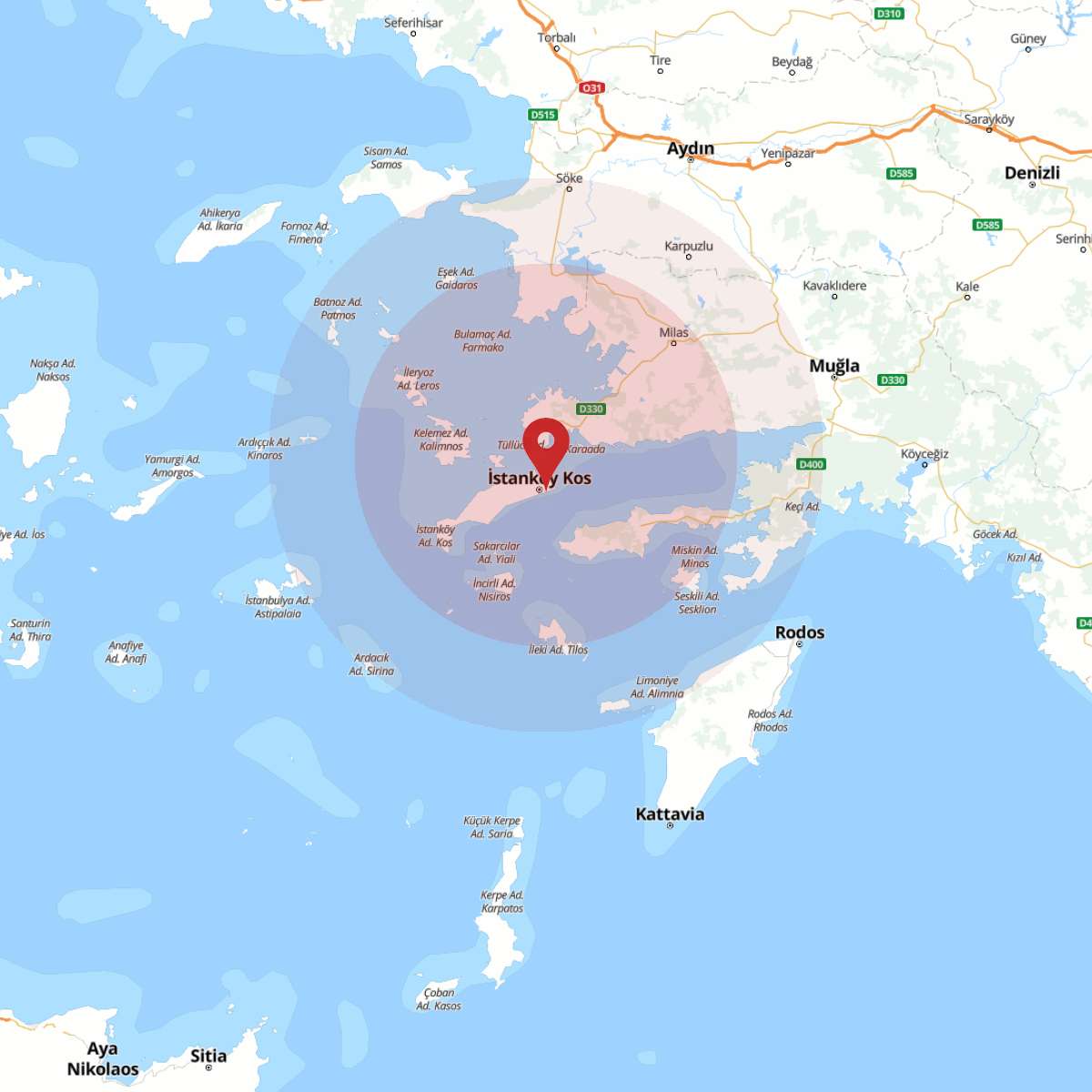 MUGLA Bölgesinde 3.5 Büyüklüğünde Deprem!